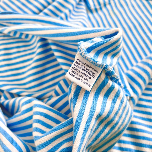 Polo by Ralph Lauren Baby Blue Stripe Polo Shirt - Picture 2 of 4